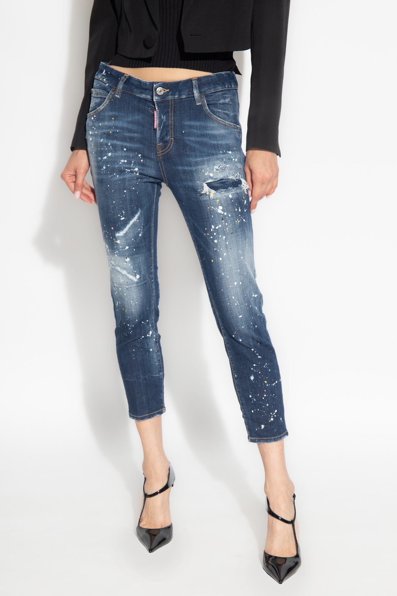 Dsquared cool girl cropped sales jeans